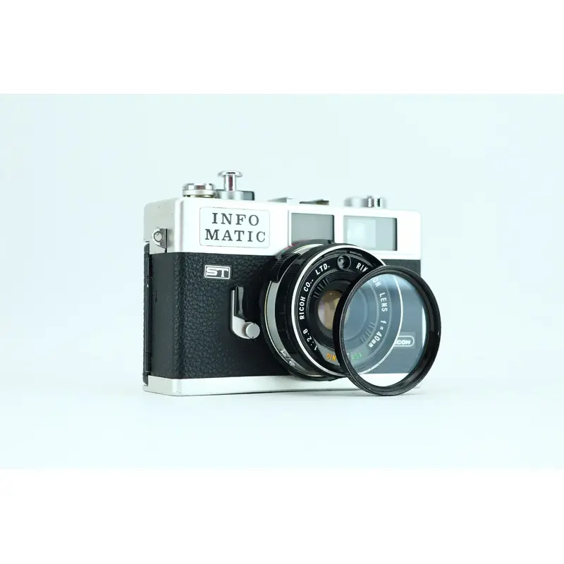 Ricoh Info Matic with Rikenon f=40mm 1:2.8 lens