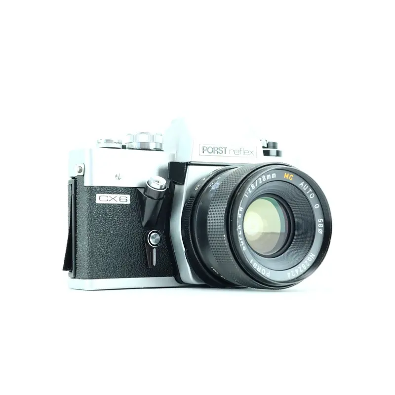Porst reflex CX6 with Porst Super-WW 1:2.8/28mm lens