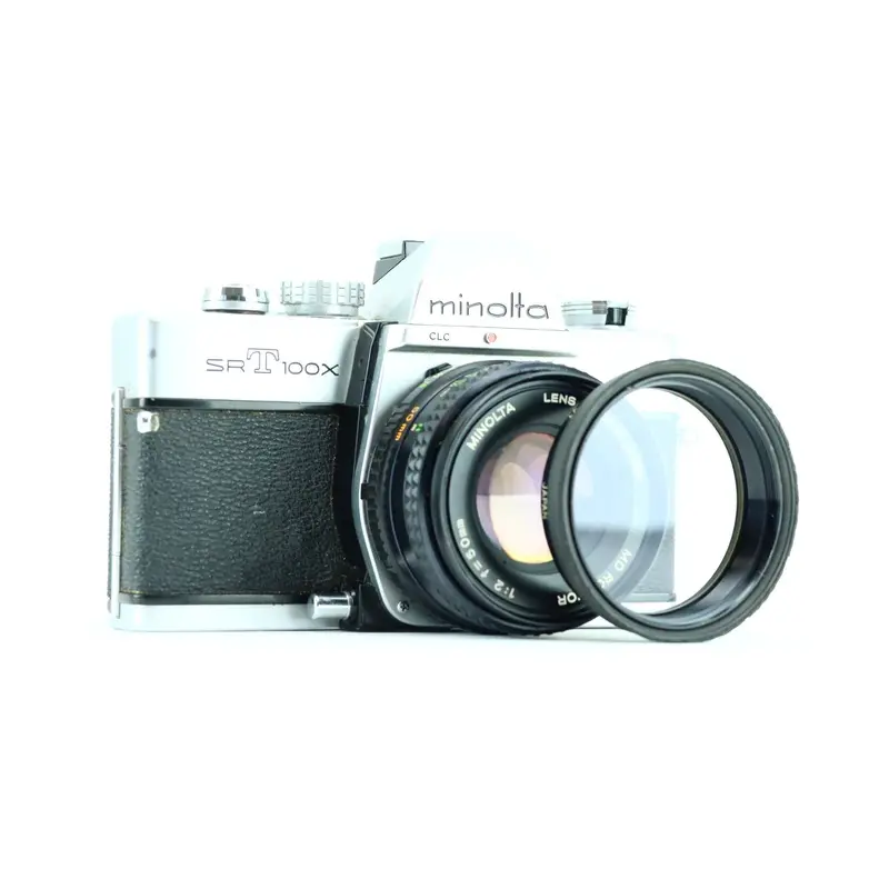 Minolta SRT100X with MD Rokkor f=50mm 1:2 lens