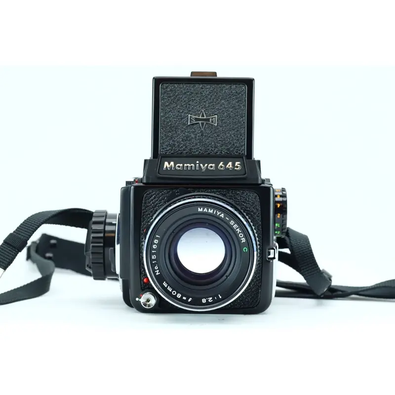 Mamiya 645+ Mamiya-Sekor C 80mm f/2.8+ Grip + Case + Original Manual