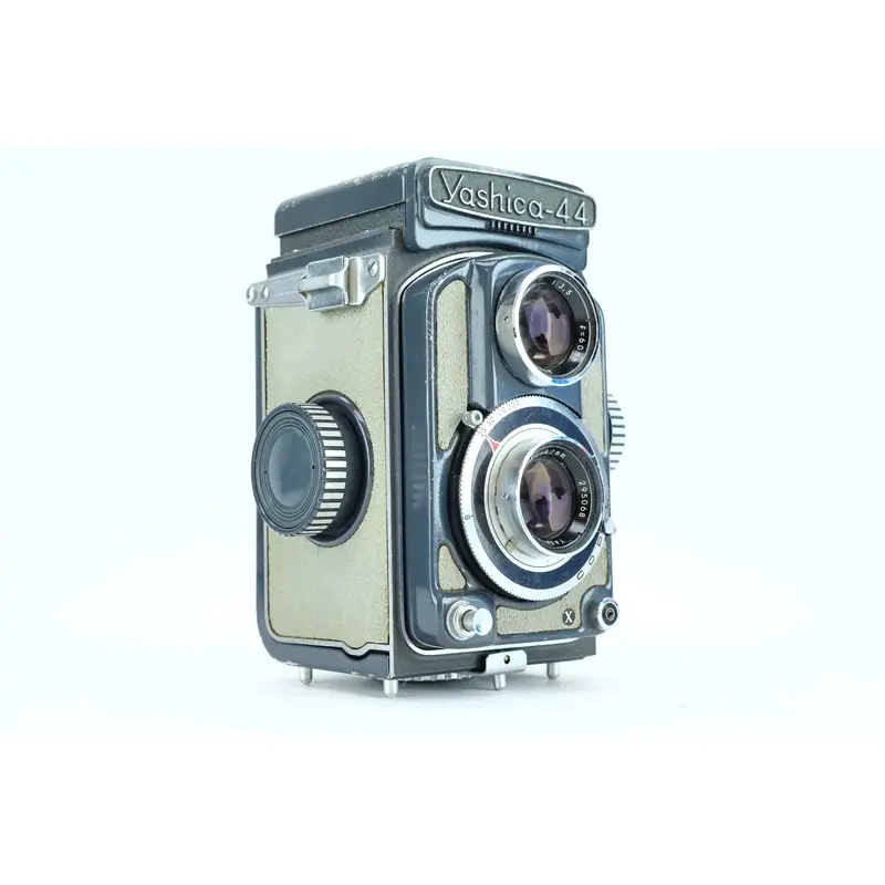 Yashica-44 + Yashikor 60mm f/3.5  4x4 Twin-Lens Reflex Camera for 127 Film