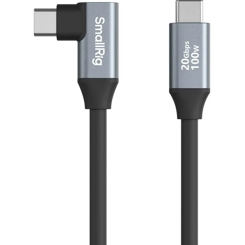 SmallRig USB C (Straight) To USB C (Angled) Data Cable (60cm
