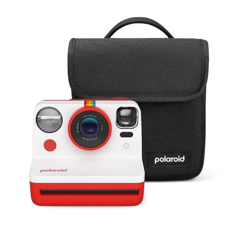 Polaroid Now Gen 2 Instant Camera - Red & Polaroid Box Camera Bag