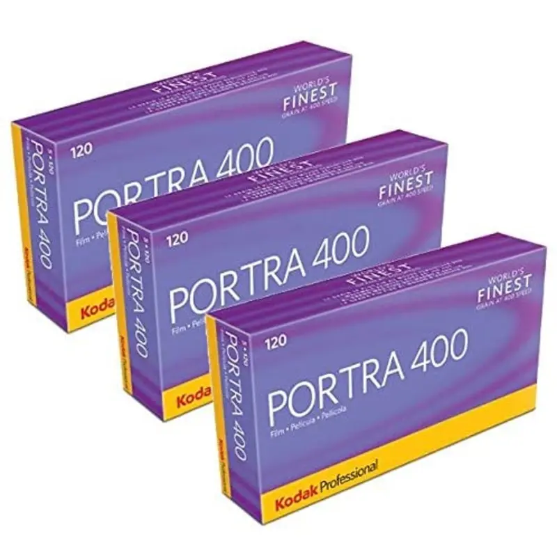 3 x Kodak Portra 400 120 Roll Film Professional (5 Pack)