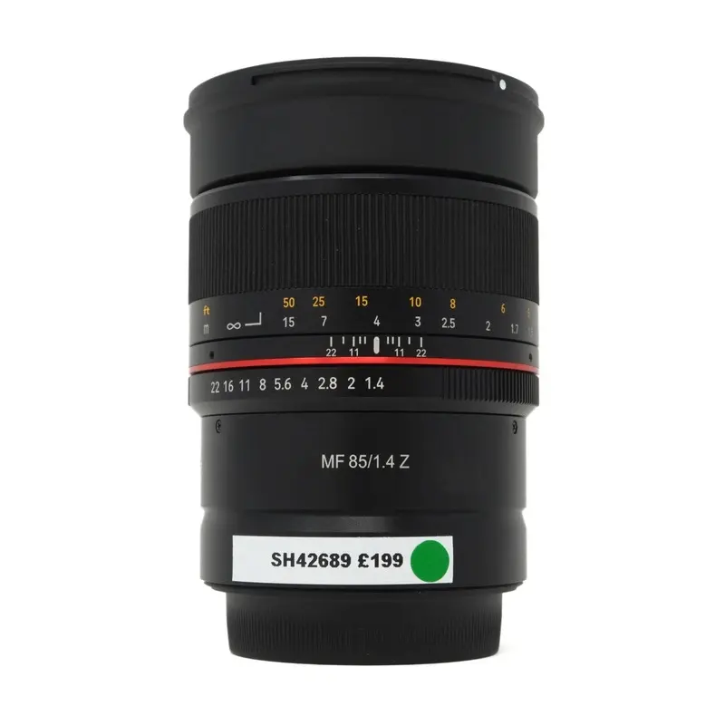 Used Samyang MF 85mm f1.4 Lens for Nikon Z Mount - Boxed - (SH42689)