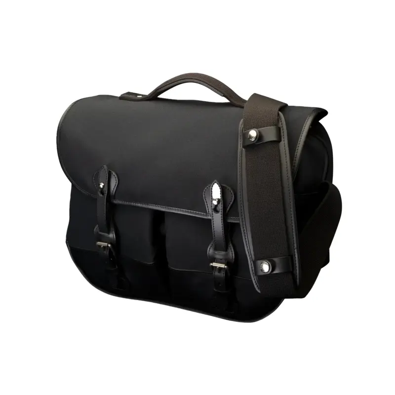 Billingham Eventer MKII Camera/Laptop Bag - Black FibreNyte / Black Leather (Olive Lining)