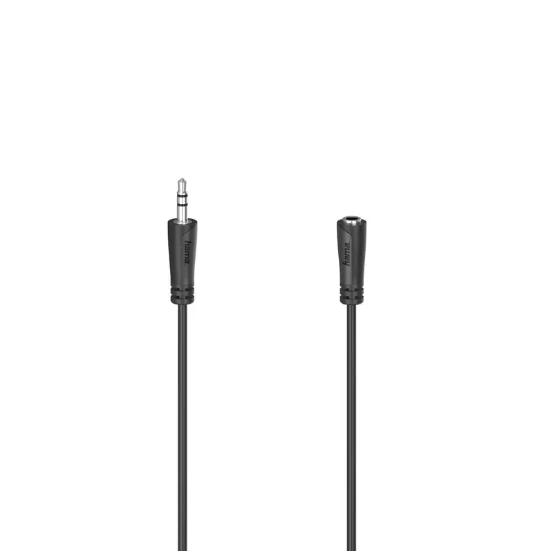 Hama 3.5 mm - 3.5 mm Stereo Jack Black 1S 5 meters