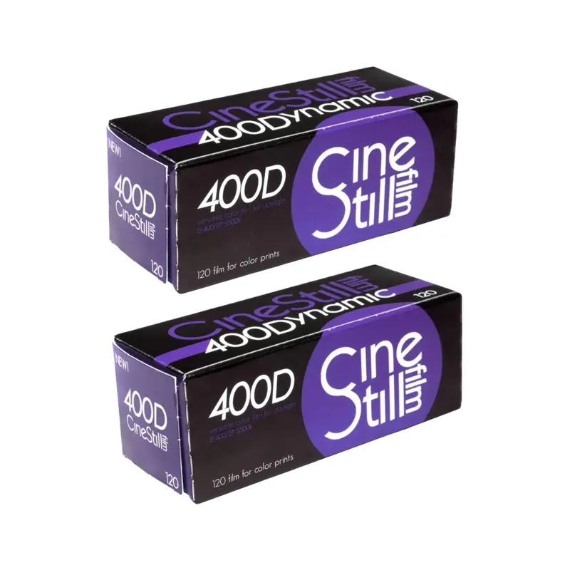 2x CINESTILL 400Dynamic Versatile Color Negative Film 120