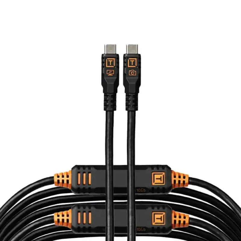 TetherTools TetherPro Optima 10G USB-C - 31' (9.4m) Straight to Straight - Black