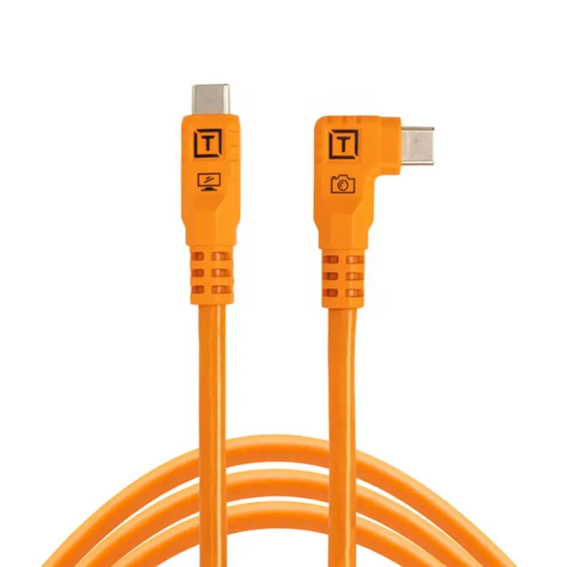 TetherTools TetherPro Optima 10G USB-C - Straight to Right Angle Cable - 6' (1.8m)