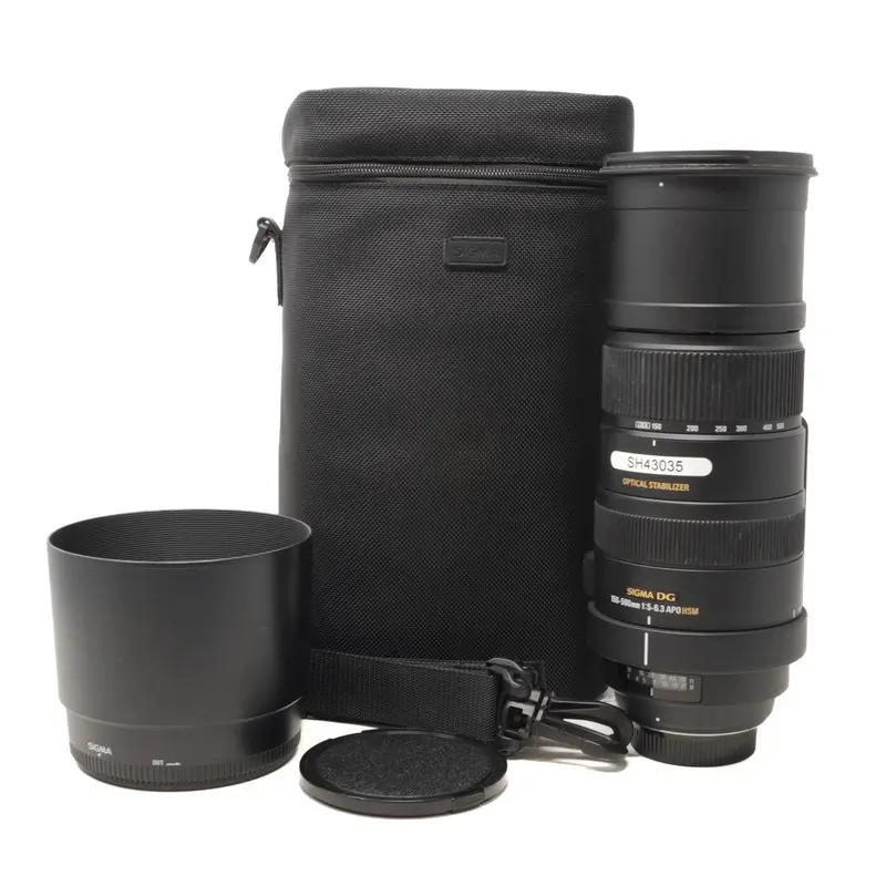 Used Sigma 150-500mm F5-6.3 APO HSM OS Lens in Nikon F mount (Case SH43035)
