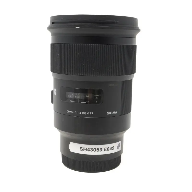Used Sigma 50mm F/1.4 DG ART lens in Sony E-Mount - Boxed (SH43053)