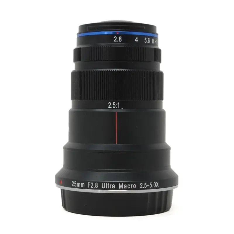Used Laowa 25mm F2.8 2.5-5X ultra Macro lens in Canon EF fit (Boxed SH43119)