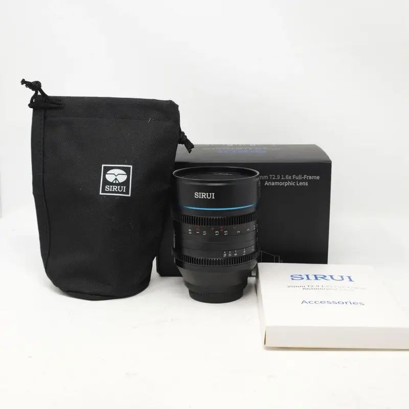 Used Sirui 35mm T2.9 1.6x Full frame Anamorphic Lens L mount (Boxed SH42971)