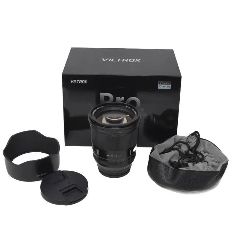 Used Viltrox AF 75mm F1.2 STM ED IF Lens in Fuji X-Mount (Boxed SH43078)