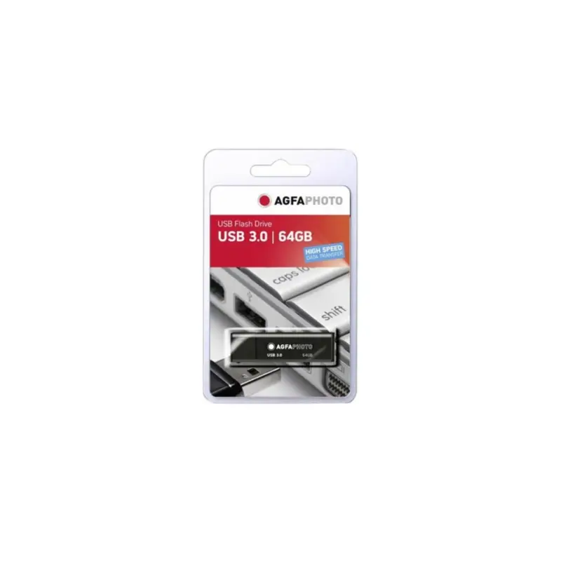 AgfaPhoto 64gb USB 3.0 Flash Drive - Black