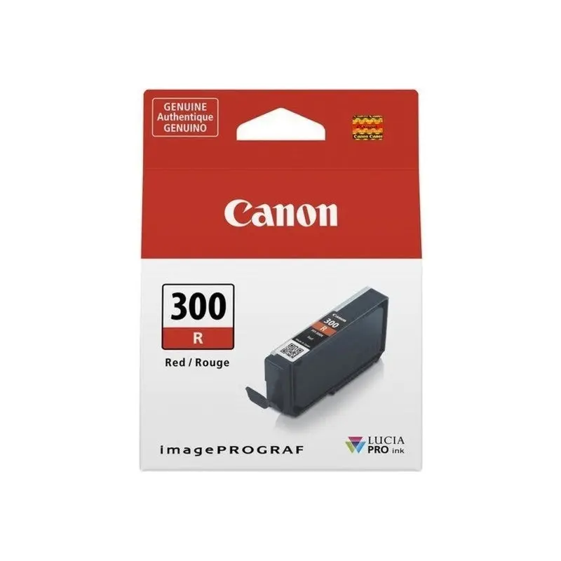 Canon PFI-300 Ink Cartridge - Red - Inkjet