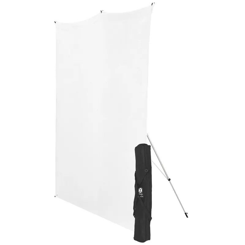 Westcott X-Drop Wrinkle-Resistant Backdrop - High-Key White Kit (5'x7')