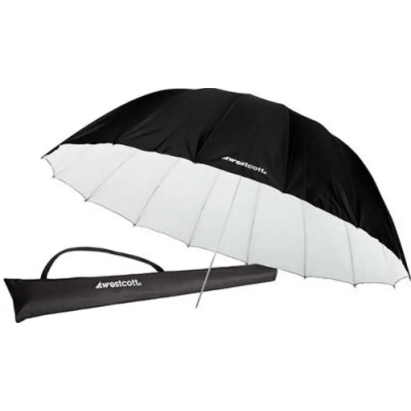 Westcott 7 foot 2.2m Parabolic Umbrella - White-Black 4634