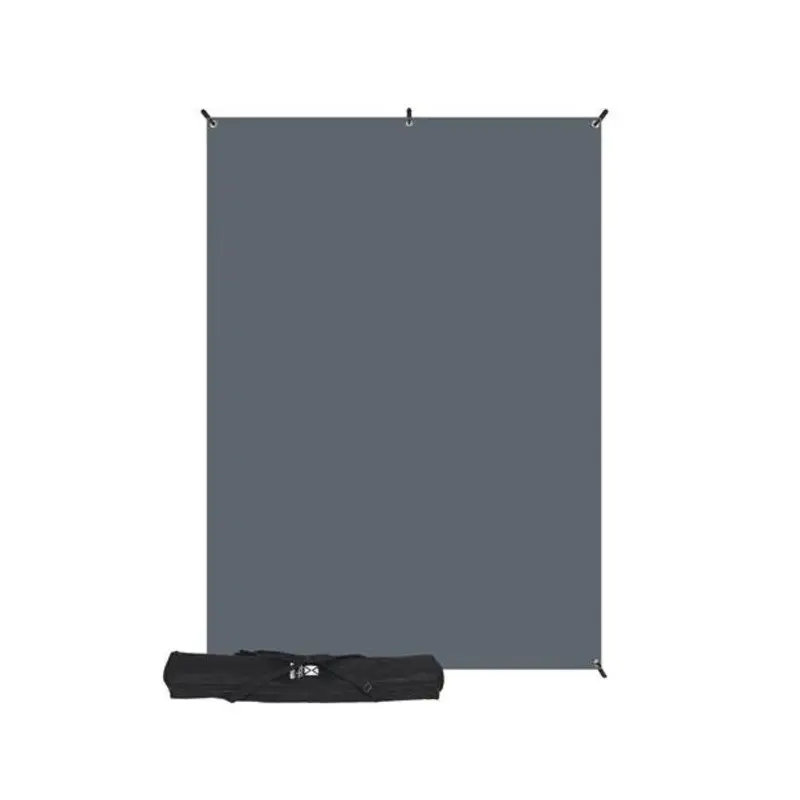 Westcott X-Drop Wrinkle-Resistant Studio Backdrop Kit - Neutral Grey (5' x 7')