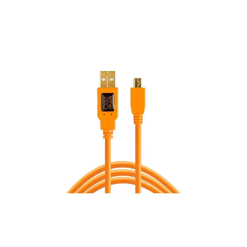 Tether Tools TetherPro Cable USB 2.0 A/MiniB 5 Pin 4.6 m Orange