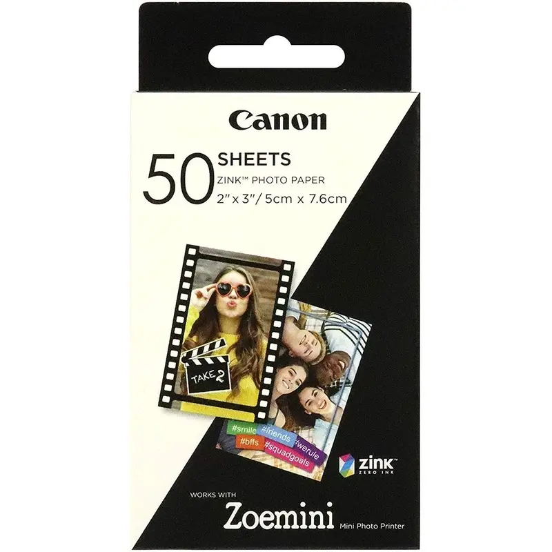 Canon Zoemini Zink Photo Paper (Pack of 50 Sheets)