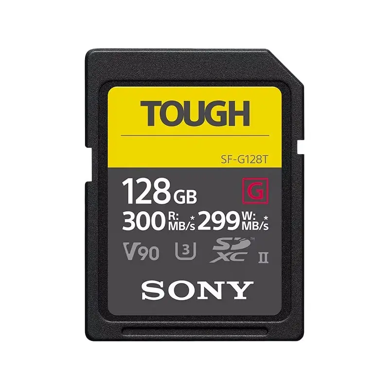 Sony 128GB SF-G Tough UHS-II SDXC Memory Card - 300MB/s UHS-II V90 8K
