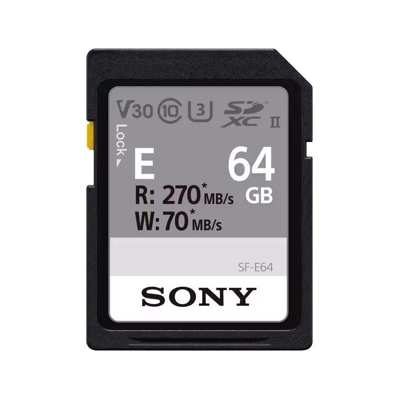 Sony E Series 64GB UHS-II 270MB/S SDXC Card