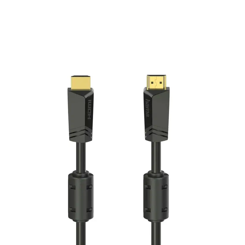 Hama High-speed HDMI Cable, Male to male, 4K, Ethernet, Gold-plated, 10m