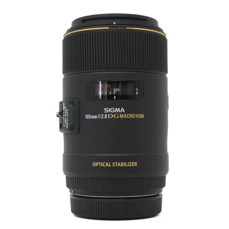 Used Sigma 105mm F2.8 DG Macro USM lens for Canon EF fit (SH43144)
