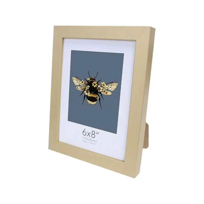 Claxton Gold Woodgrain Picture Frame