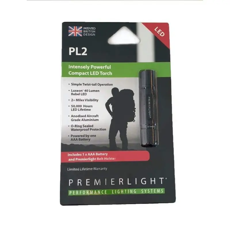 Premierlight PL2 Compact LED torch - Black