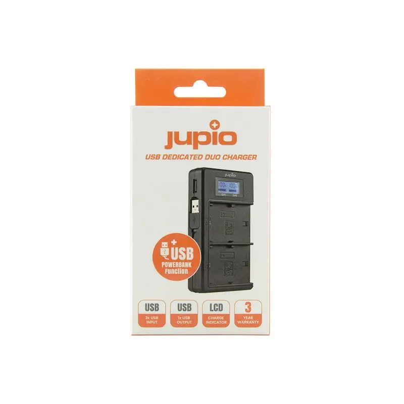 Jupio USB Dedicated Duo Charger LCD for Sony NP-FZ100