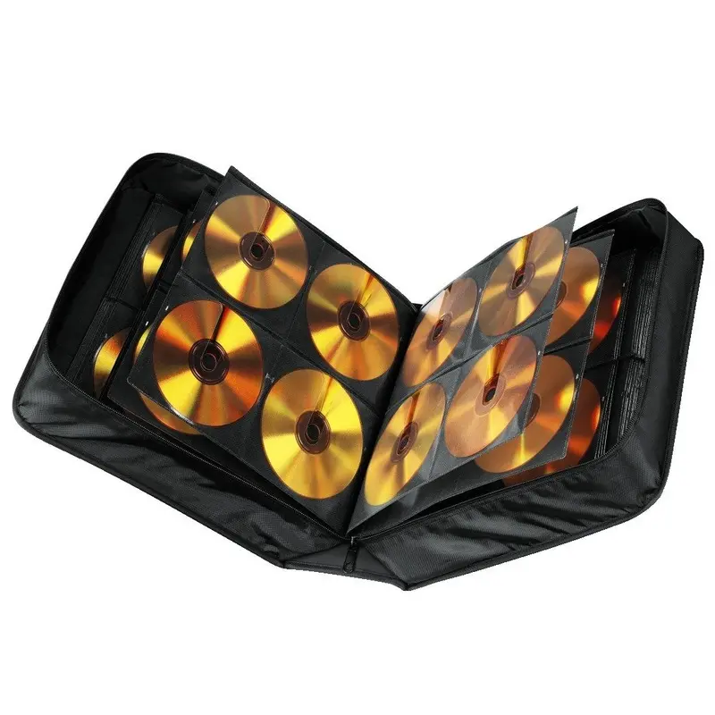 Hama CD / DVD Storage Wallet 304 - Black + Cleaning Cloth