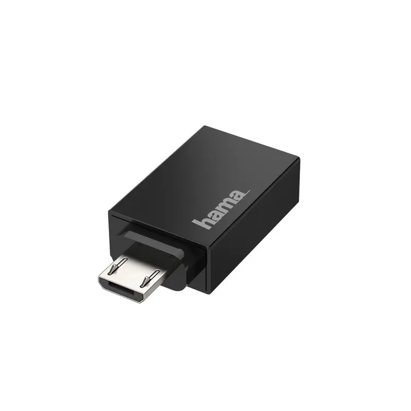 Hama USB OTG Adapter, Micro-USB Plug to USB Socket - USB 2.0