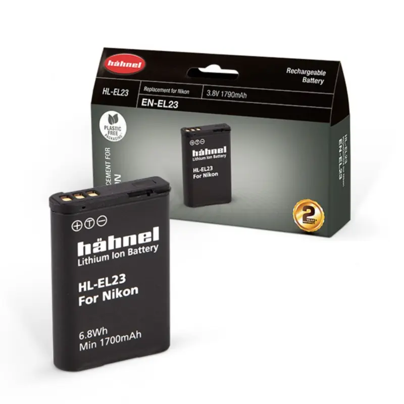 Hahnel HL EL23 Rechargeable Battery - Compatible with Nikon EN-EL23