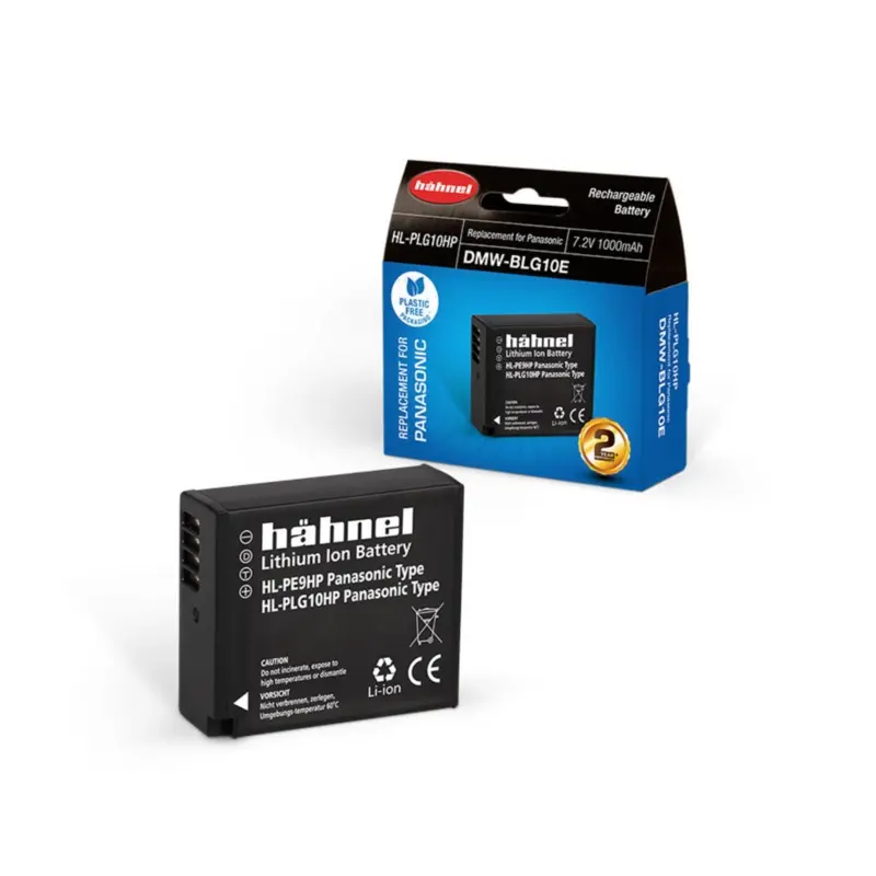 Hahnel HL-PLG10HP Li-ion Replacement Battery for Panasonic TZ-100,TZ-200,TZ-80,TZ-90