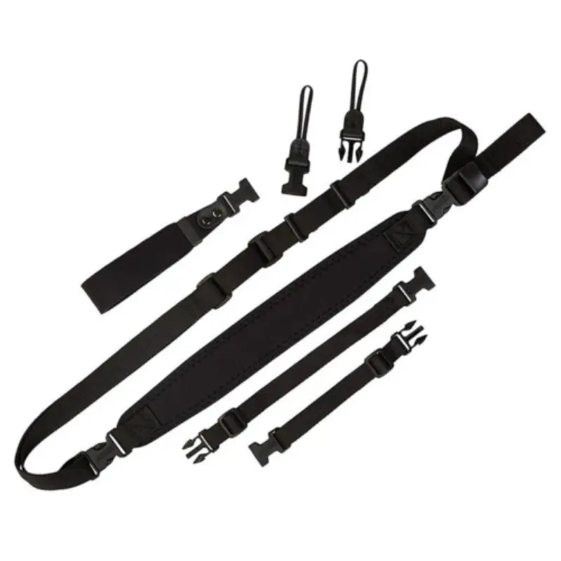 OpTech Super Classic Combo Shoulder-Neck-Wrist Strap - Black