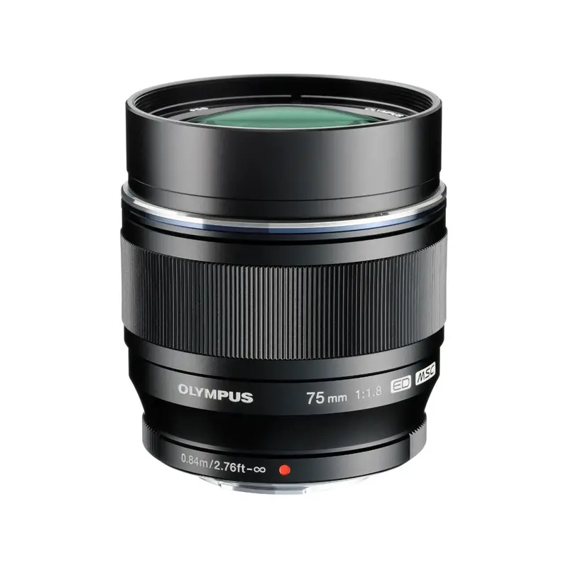 OM System / Olympus M.Zuiko Digital ED 75mm f/1.8 Lens - Black