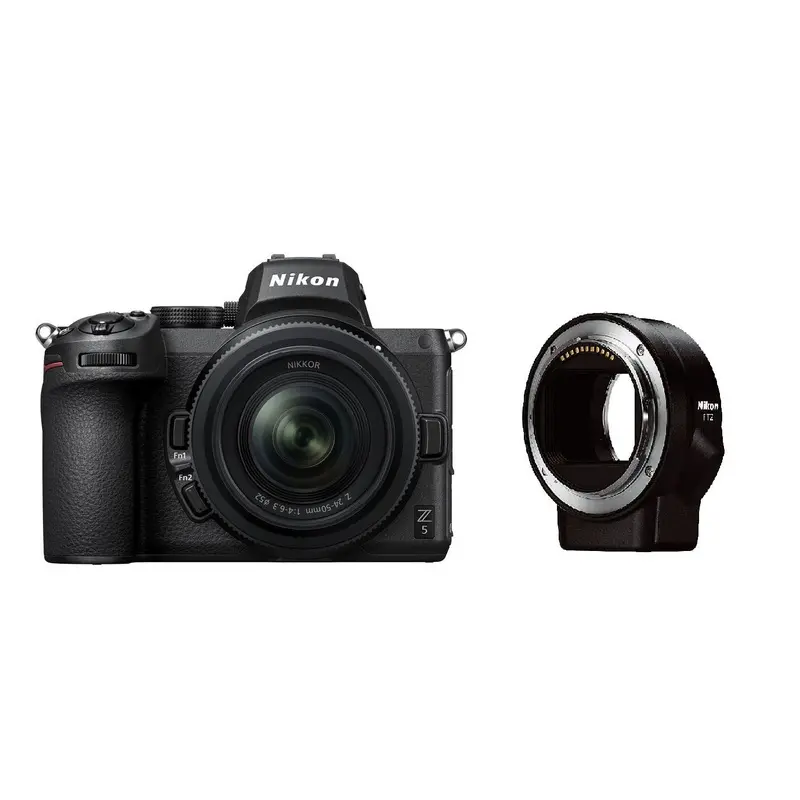 Nikon Z5 Mirrorless Digital Camera with 24-50mm F4-6.3 Lens & FTZ Adapter