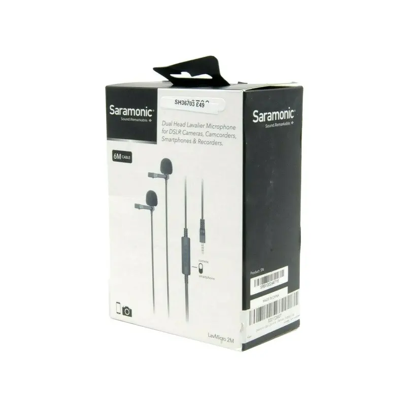 Used Saramonic Lavalier Microphone for DSLR cameras (Boxed SH36703)