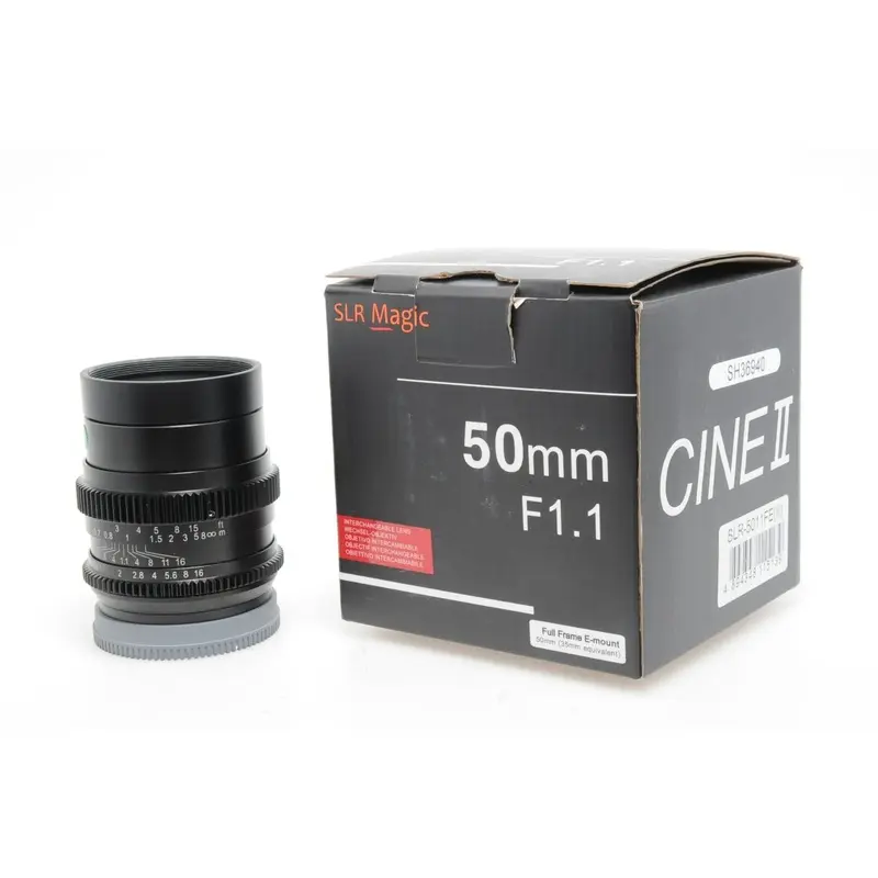 Used SLR MAGIC 50mm F1.1 Cine II Lens for Sony FE (Boxed SH36940)