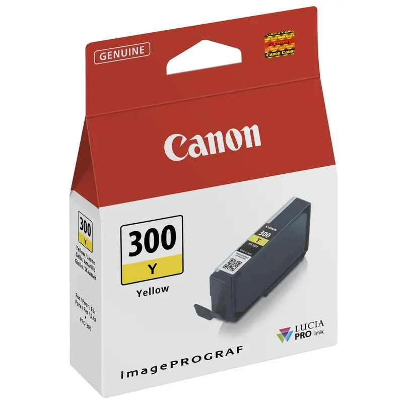 Canon PFI-300 Ink Cartridge - Yellow - Inkjet - 530 Pages