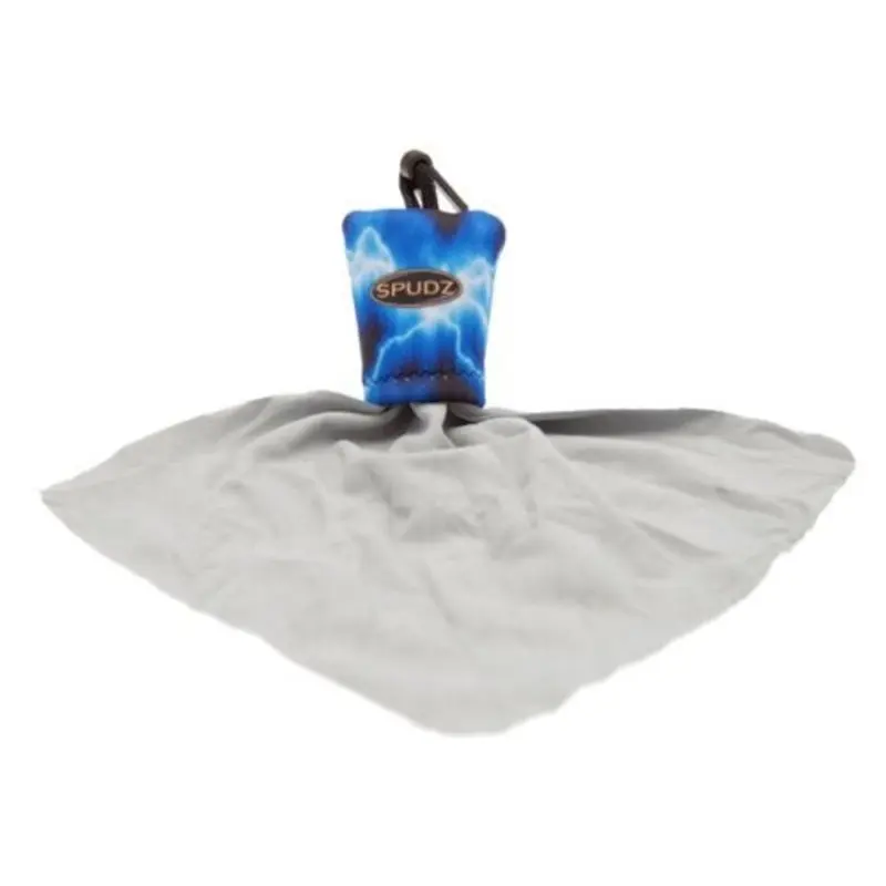 Spudz 6x6 Micro Fibre Lens Cloth In Pouch - Blue Lightning