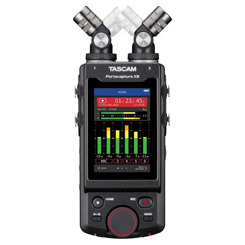 Tascam Portacapture X8 High-Resolution Multi-Track Handheld Recorder