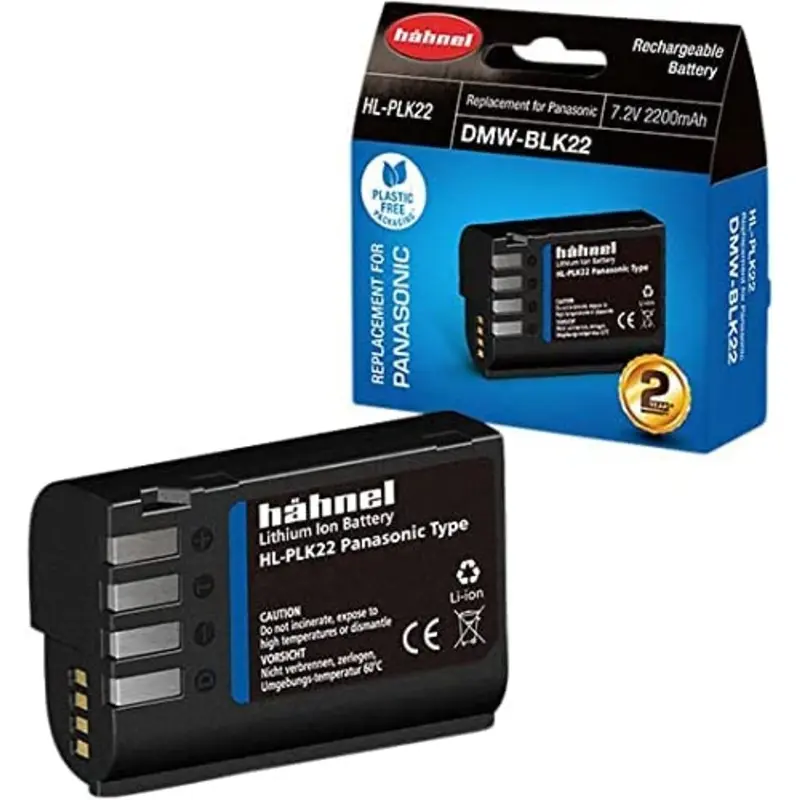 Hahnel HL-PLK22 7.2v 2200mAh Battery for Panasonic DC-S5/GH6/GH5II