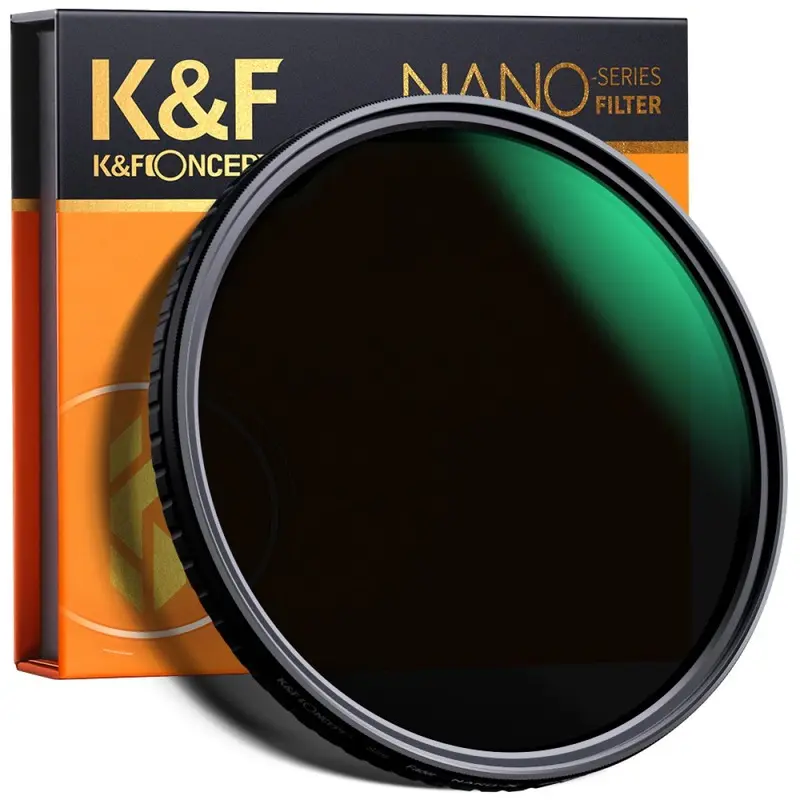 K&F Concept 77mm Green Coated Nano-X Variable Fader NDX/ ND2 - ND32 Filter
