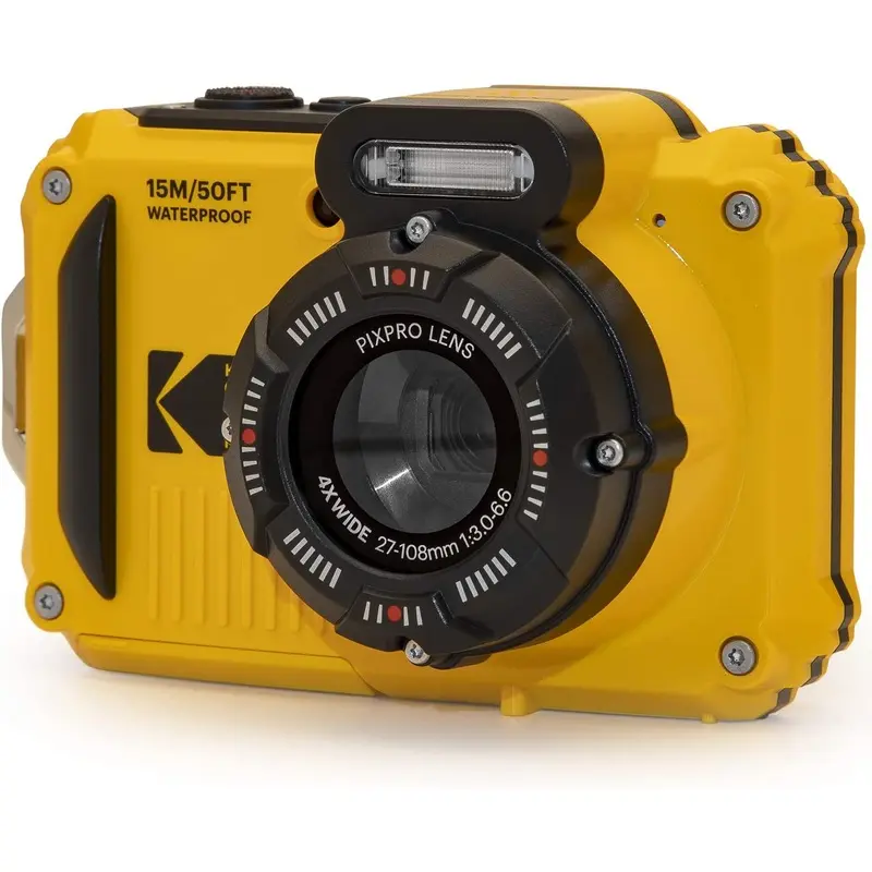 Kodak PIXPRO WPZ2 16MP 4x Zoom Tough Compact Camera - Yellow