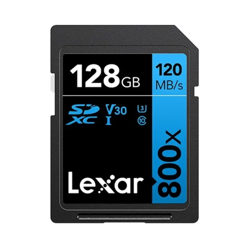 Lexar High-Performance 800x SDHC/SDXC UHS-I Card BLUE Series - 128gb