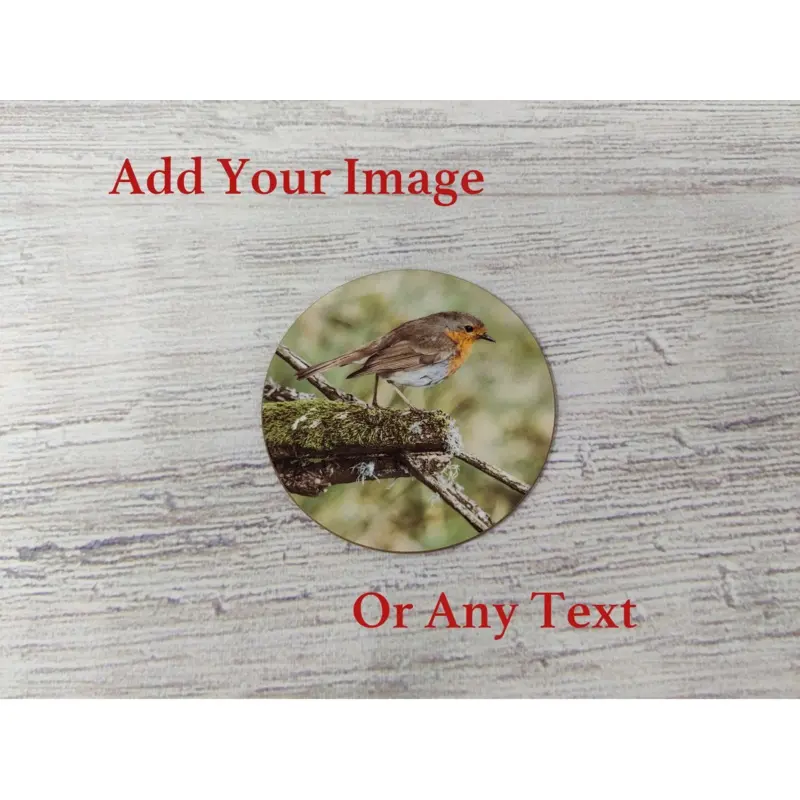 Personalised Photo Coaster, Round 9cm